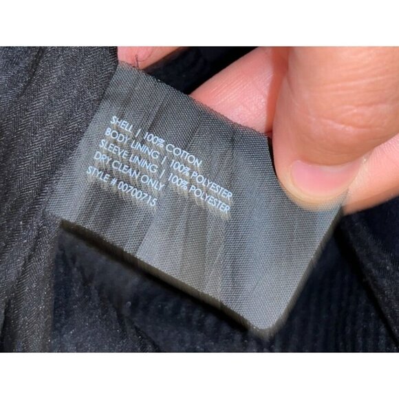 Club Monaco XS Dark Blue Double-Breasted Trench Coat Womens - Picture 6 of 8